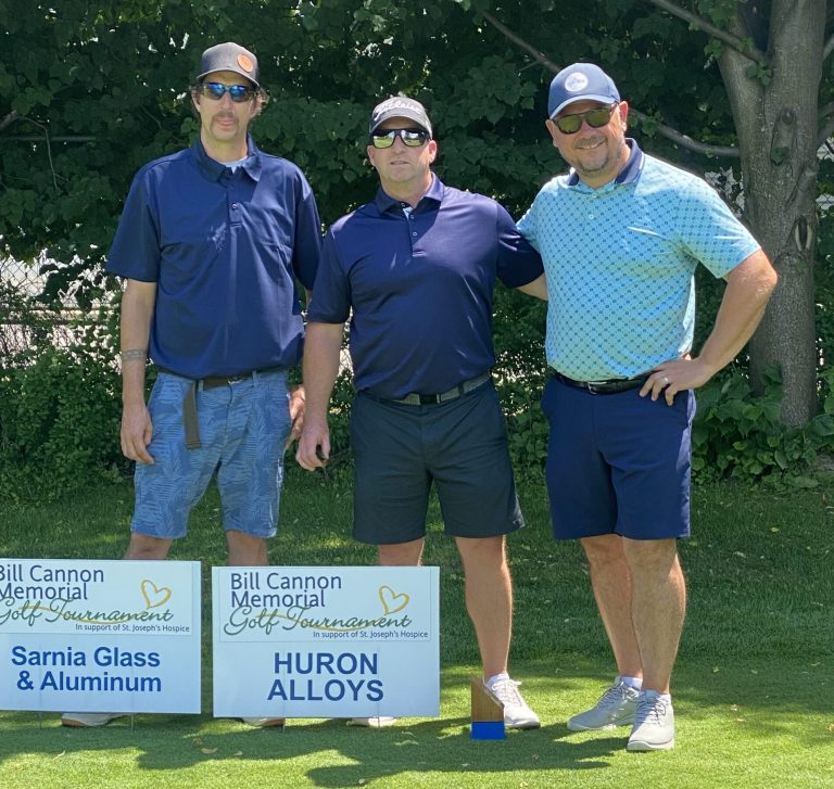 Huron Alloys team at the St. Joseph's charity golf tournament