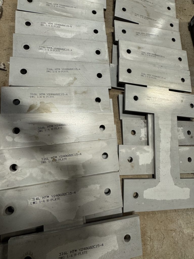 Waterjet Page Product Tab - shapes cut